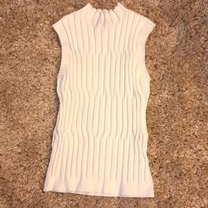 Nice quality white mockneck croptop